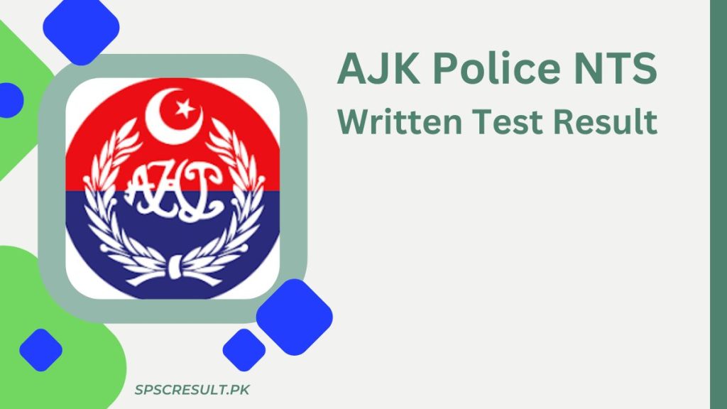 AJK Police NTS Written Test Result