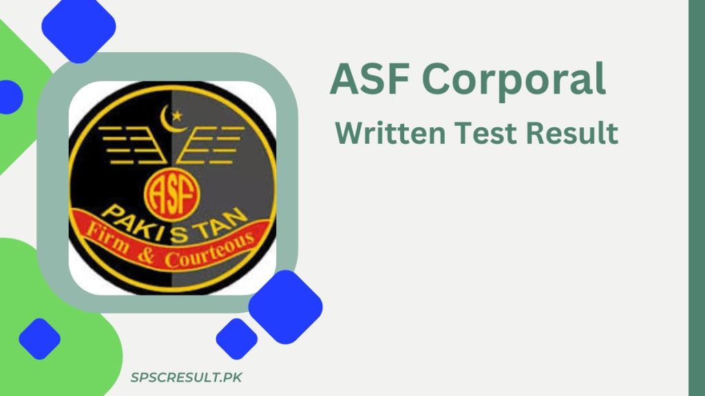 ASF Corporal Written Test Result