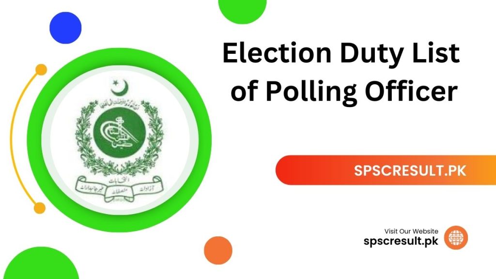 Election Duty List of Polling Officer