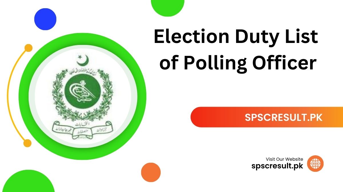 Election Duty List of Polling Officer 2024