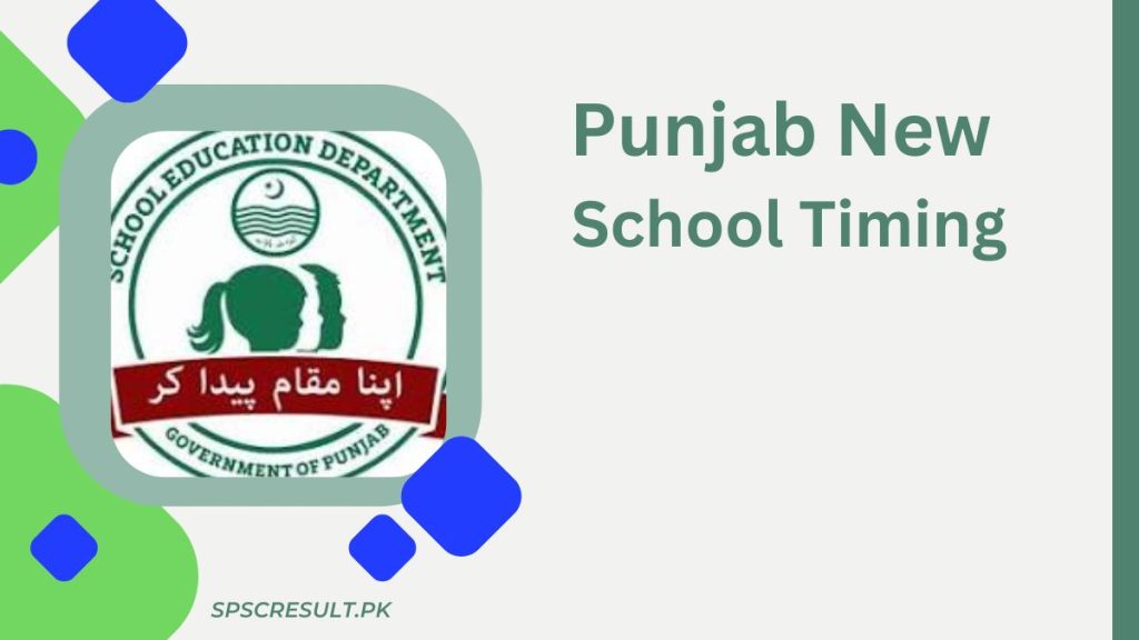 Punjab New School Timing