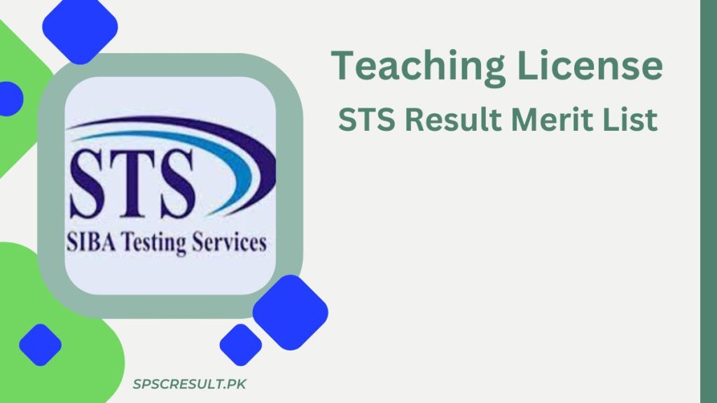 Teaching License STS Result