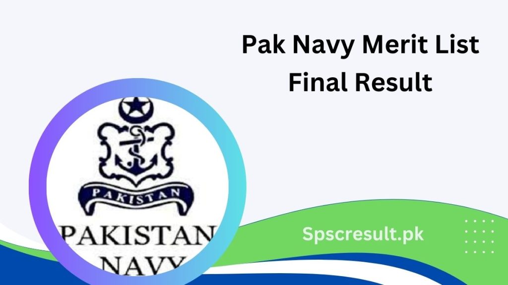 Pak Navy Merit List 2024