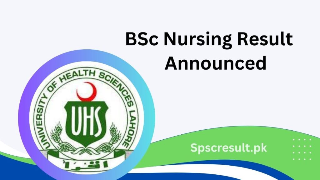 BSc Nursing Result 2024