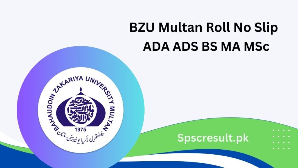 BZU Multan Roll No Slip 2024