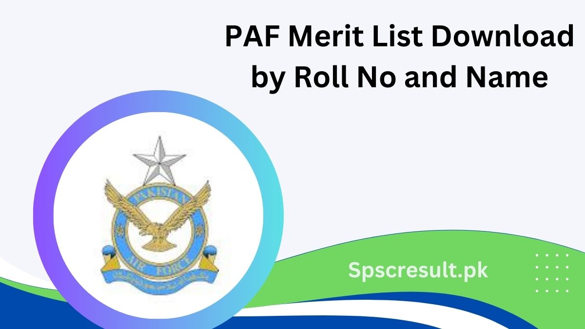 PAF KIET Merit List 2024 Download Final Result Check Online